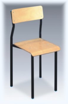 Krzesło szkolne NYSA na profilu kwadratowym